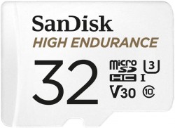 SanDisk High Endurance MicroSD 32to256GB, UHS-I, C10, U3,