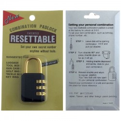 30MM RESETTABLE COMBINATION PADLOCK