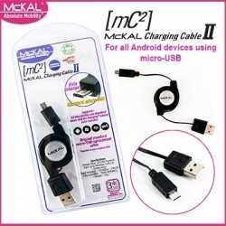 MCKAL RETRACTABLE MICRO USB CABLE