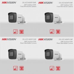 HIKVISION DS-2CE16D0T 4 CAMERA PACKAGE (INCLUDING 1TB HDD)