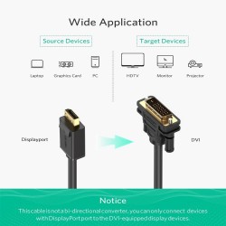 UGREEN 10222 DISPLAY PORT TO DVI CABLE 3M