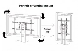 QUEENIE MOVABLE ROTATABLE TV STAND QTS-380 32"-70" 45K