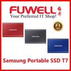 Samsung Portable SSD T7(2TB)(METALIC RED)