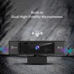 J5 CREATE 4K ULTRA HD WEBCAM WITH 5X DIGITAL ZOOM REMOTE CON