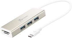 J5CREATE USB 3.1 TYPE-C USB 3.0 HUB/CARD READER (SD/T-FLASH)