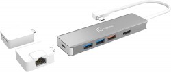 J5 CREATE USB-C MODULAR MULTI-ADAPTER 9 -IN-1 WITH 2 KITS JC