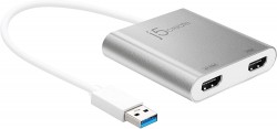 J5CREATE USB-C to Dual HDMI Multi-Monitor Adapter JCA365