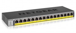 NETGEAR GS116PP-100EUS 16PT POE/POE+GIGABIT UNMANAGED SWCH