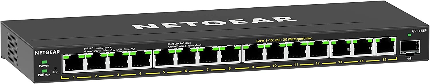 【新品未使用】NETGEAR 16ポート PoE+ スイッチ GS316EP 62f775e1acd93.jpg?p=full