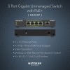 Netgear GS305P-200UKS 5 Port Gigabit Unmanged PoE Desktop Sw