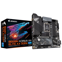 Gigabyte B660M AORUS ELITE AX DDR4 WIFI 6E, BT 5.2, X'FIRE, 