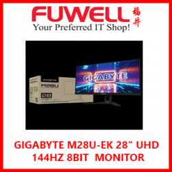 GIGABYTE M28U-EK 28" SS IPS UHD 144HZ 8BIT HDR400 MONITOR