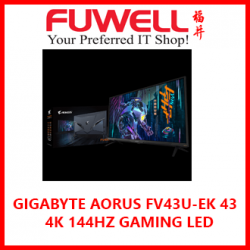 GIGABYTE AORUS FV43U-EK 43" VA?QLED UHD 4K 144HZ GAMING LED