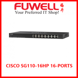 CISCO SG110-16HP 16-PORTS?GIGABIT SWITCH 8-PORTS POE?