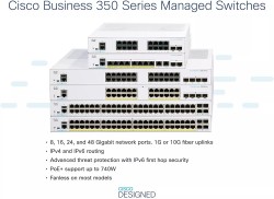 CISCO CBS350-48FP-4G 48 PORT POE 740W ETHERNET SWITCH