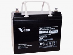 VISION LEAD ACID RECHARGEABLE BATTERY 6FM33X 12V 33.0AH