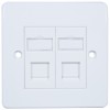 LAN ETHERNET RJ45 2 GANG FACEPLATE