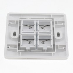 LAN ETHERNET RJ45 4 GANG FACEPLATE