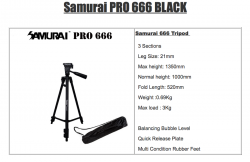 SAMURAI PRO 666 TRIPOD STAND