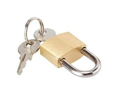 EYEBRAND BRASS PADLOCK 20MM SHACKLE