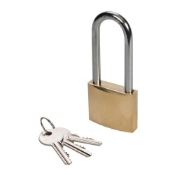 EYEBRAND BRASS PADLOCK 50MM LONG SHACKLE