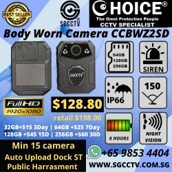 BODY WORN CAMERA CCBWZ2SD POLICE BODY WORN Cheapest Top 10