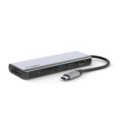BELKIN USB-C HUB 7-in-1 SD card slot, MicroSD, 3.5 mm audio,