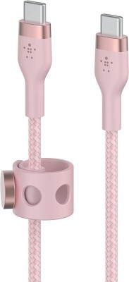 BELKIN USB-C to USB-C 2.0, BRAID SIL, 1M, PINK Magnetic mana