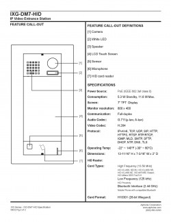 AIphone audio intercom IXG-DM7-HID audio intercom office