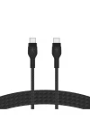 USB-C to LTG, BRAID SIL, 1M, BLK Magnetic management