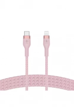 USB-C to LTG, BRAID SIL, 1M, PINK Magnetic management