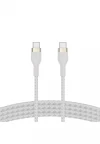 BELKIN USB-C to USB-C 2.0, SILICONE, 1M, WHT CAB009bt1MWH