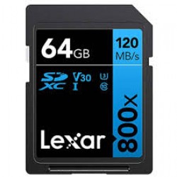 64GB - Lexar? High-Performance 800x SDHC?/SDXC? UHS-I Card B