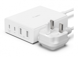 Belkin 108W USB-C CHARGER, GAN, 4-PORT, 2M CORD WCH010MYWH
