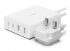 Belkin 108W USB-C CHARGER, GAN, 4-PORT, 2M CORD WCH010MYWH