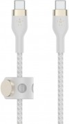 BELKIN USB-C to USB-C 2.0, BRAID SIL, 1M, WHT Magnetic manag