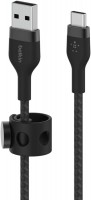 BELKIN USB-A to USB-C, BRAID SIL, 1M, BLK Magnetic managemen