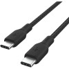 BELKIN Braided USB-C to USB-A Cable2M BLK CAB002bt2MBK