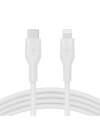 BELKIN USB-C to LTG, SILICONE, 1M, WHT CAA009bt1MWH
