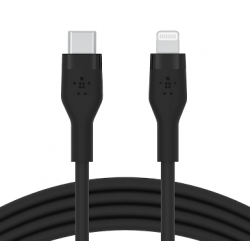 BELKIN USB-C to LTG, SILICONE, 1M, BLK CAA009bt1MBK