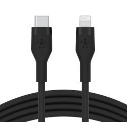 USB-C to LTG, SILICONE, 1M, BLK