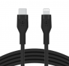 BELKIN USB-C to LTG, SILICONE, 1M, BLK CAA009bt1MBK
