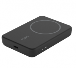 BELKIN WIRELESS CHG POWERBANK 5K W KICKSTAND BLK BPD004btBK