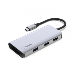 Belkin AVC007BTSGY USB-C 5-IN-1 MULTIPORT ADAPTER       AVC0