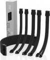  EZDIY 16AWG PSU Cable Extension 4 Cable Kit-Black (EZDP1212