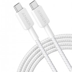 Anker 322 USB-C to USB-C Cable 6ft Braided White A81F6H21