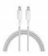 Anker 322 USB-C to USB-C Cable 3ft Braided White A81F5H21