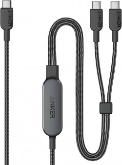 Anker 2 in 1 USB C to C Cable 1.2M 140W Blk A8895H11
