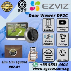 EZVIZ Peephole Doorbell DP2C 2MP 2.4G FREE Tech Support
