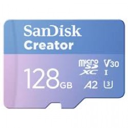 Sandisk Creator microSD Card UHS-I with Adapter,190/90MB/s,C
